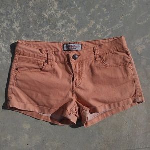 Pink Denim Shorts